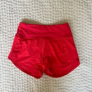 Lululemon speed up high rise shorts 4”